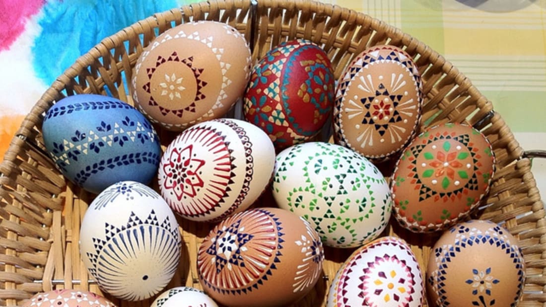 Pysanky Easter Egg Decorating Dyes - Set Of 20 Powder Colors For Traditional Ukrainian Egg Art