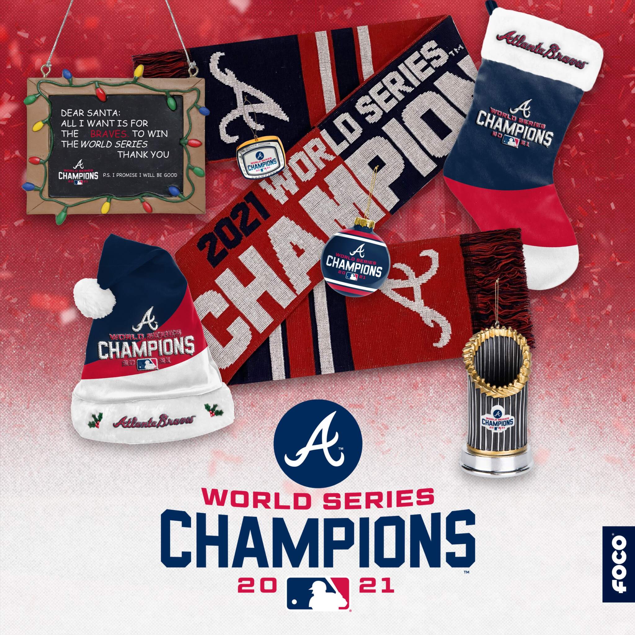 Atlanta Braves 2021 World Series Champs Mini Bobble Boxed Set FOCO NEW shops ORIG BOX