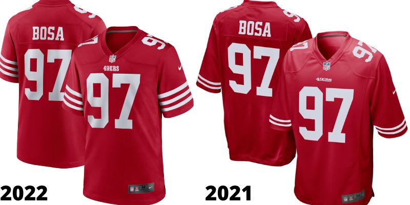 New for 22 Order your new San Francisco 49ers jersey today