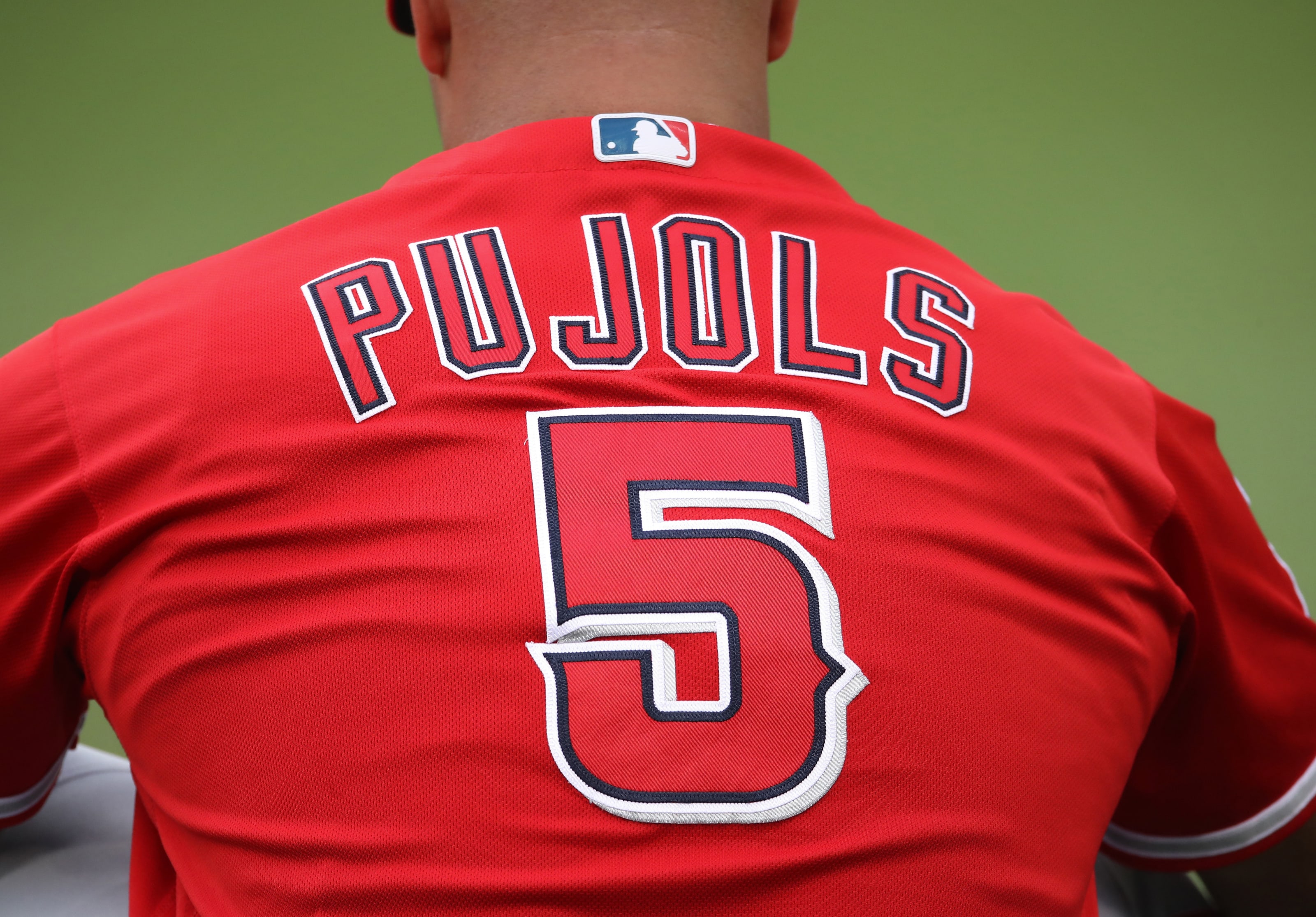 ANGELS PUJOLS ユニフォーム 5 Vintage Majestic Anaheim Angels Baseball Jersey #5 Pujols White