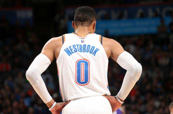 Russell Westbrook remains top ten in NBA jersey sales