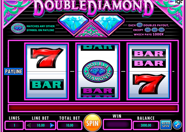 double diamond slot machine payout