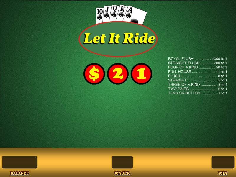 The Basics of Let it Ride Bonus Poker, How to Play